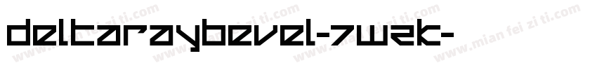 DeltaRayBevel-7WZK字体转换
