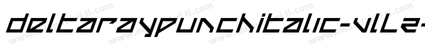 DeltaRayPunchItalic-VlLZ字体转换