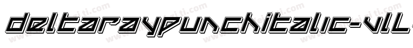 DeltaRayPunchItalic-VlLZ字体转换