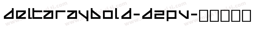 DeltaRayBold-dZpV字体转换