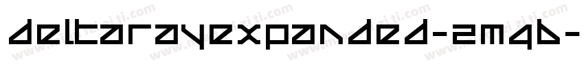 DeltaRayExpanded-ZM4B字体转换