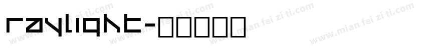 Raylight字体转换