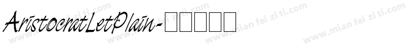 AristocratLetPlain字体转换