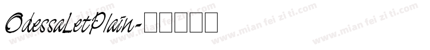 OdessaLetPlain字体转换