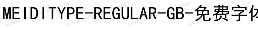 MEIDITYPE-REGULAR-GB字体转换