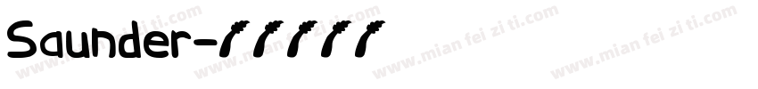 Saunder字体转换