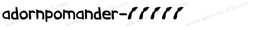 adornpomander字体转换