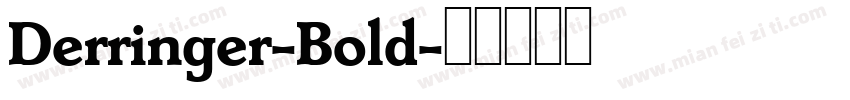 Derringer-Bold字体转换
