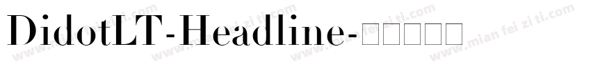 DidotLT-Headline字体转换