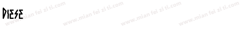 Diese字体转换
