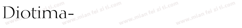 Diotima字体转换