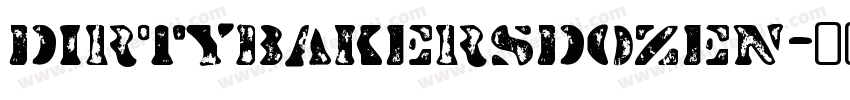 DirtyBakersDozen字体转换