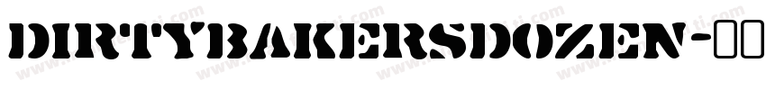 DirtyBakersDozen字体转换