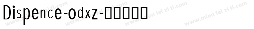 Dispence-odxz字体转换