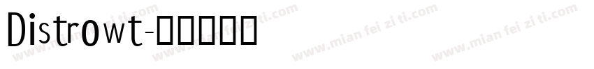 Distrowt字体转换