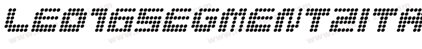Led16Segment2Italic-字体转换