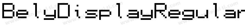 BelyDisplayRegular字体转换