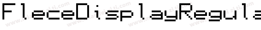 FleceDisplayRegular字体转换