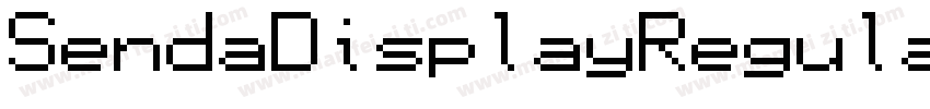 SendaDisplayRegular字体转换