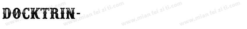 Docktrin字体转换