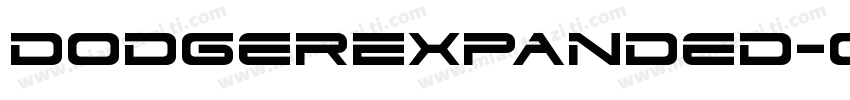 DodgerExpanded-0ZAP字体转换