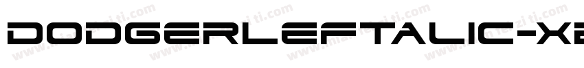 DodgerLeftalic-xE1r字体转换