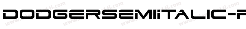 DodgerSemiItalic-pXE1字体转换