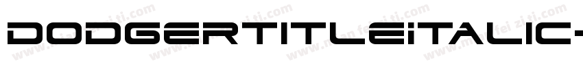 DodgerTitleItalic-qgOr字体转换