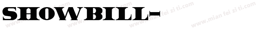 ShowBill字体转换
