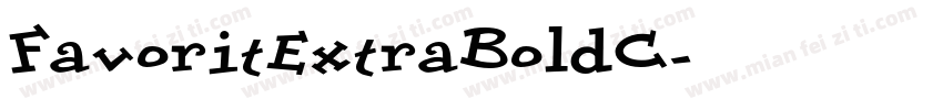 FavoritExtraBoldC字体转换