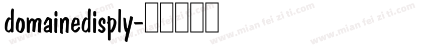 domainedisply字体转换