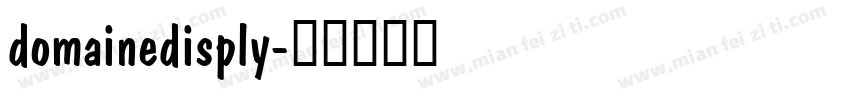 domainedisply字体转换