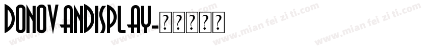 DONOVANDISPLAY字体转换