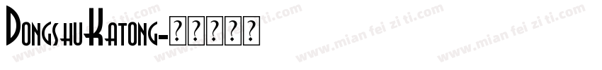 DongshuKatong字体转换