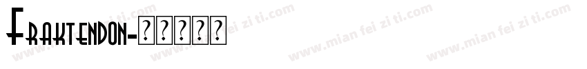 Fraktendon字体转换