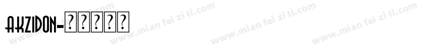 akzidon字体转换