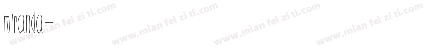 miranda字体转换