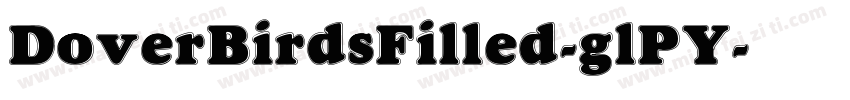 DoverBirdsFilled-glPY字体转换