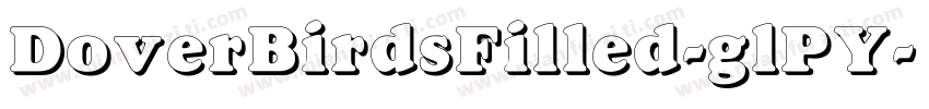 DoverBirdsFilled-glPY字体转换