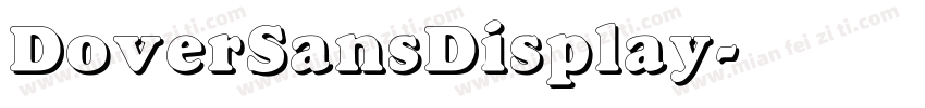 DoverSansDisplay字体转换