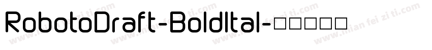 RobotoDraft-BoldItal字体转换