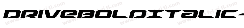 DriveBoldItalic-nzv4字体转换