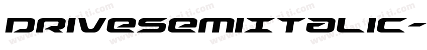 DriveSemiItalic-PgGE字体转换