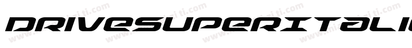 DriveSuperItalic-Ld84字体转换