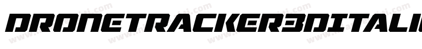 DroneTracker3DItalic-BxOG字体转换