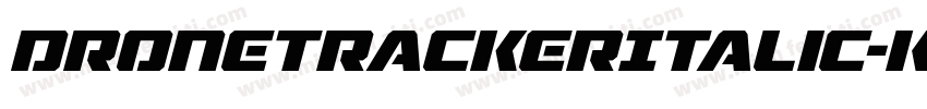 DroneTrackerItalic-KzpA字体转换
