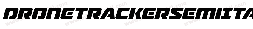 DroneTrackerSemiItalic-LlGD字体转换