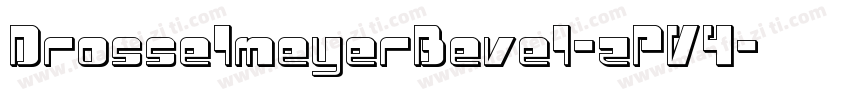 DrosselmeyerBevel-zPV4字体转换