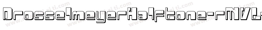 DrosselmeyerHalftone-rMVL字体转换