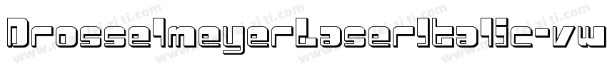DrosselmeyerLaserItalic-vwV4字体转换